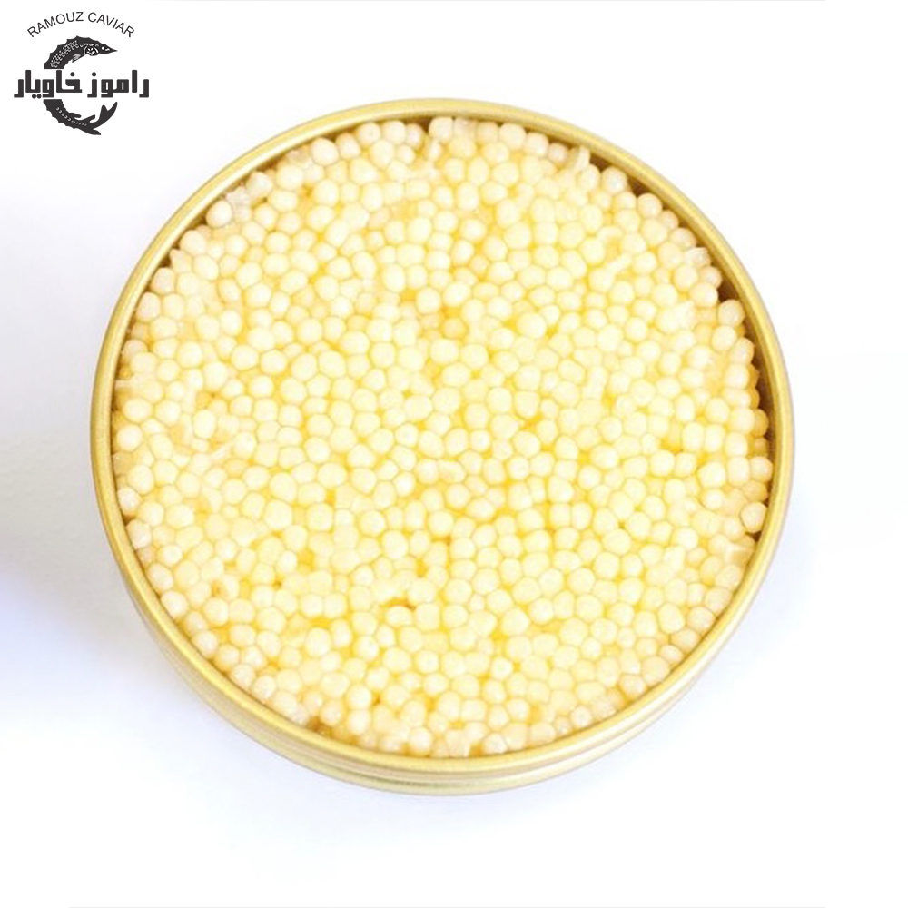 خاویار آلبینو درجه یک در ظروف دژاردن